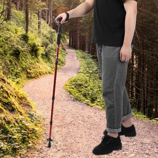 FAGINEY Bâtons de Randonnée, Bâton de Randonnée à Poignée en T, Angle en L Antidérapant 21.3x5.1x1.2in Support pour Activités Extérieures Randonnée pour Hommes Ou Femmes Alpinisme