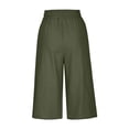 thumbnail image 5 of Timegard Women's High Waist Straight Leg Capri Pants with Pockets, Small, 5 of 5