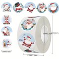 thumbnail image 3 of 500-Count Christmas Holiday Themed Self-Adhesive Gift Seal Labels, Round Paper Seals with Matte Finish, Assorted Cartoon Designs for Packaging Decoration and Rewards, 3 of 6