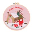 thumbnail image 1 of Abbracc Christmas Embroidery Kit Decorative DIY Xmas Home Decor Cute Hand Embroidery Santa Claus, 1 of 9