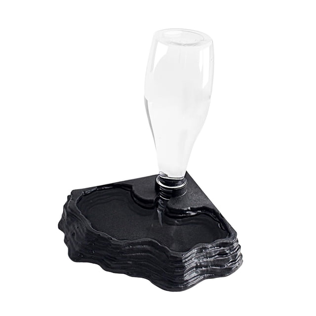 Milaget Automatic Reptile Water Dispenser 400ml Capacity for Lizards Chameleon Gecko Black