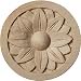 thumbnail image 3 of Ekena Millwork ROS02X02BEMA 2.75 in. W x 2.75 in. H x .25 in. P Bedford Rosette- Maple- Architectural Accent, 3 of 3