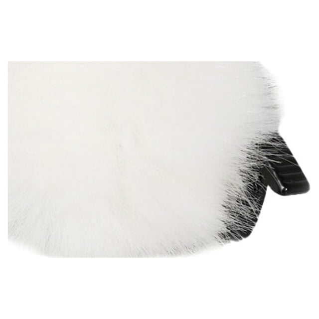 Langgg Outdoor Artificial Hair Mic Cover Windscreen Windshield Lavalier Microphone Holder Wind Muff