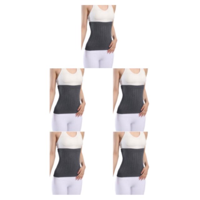 Thinsony Breathable And Moisture Absorbing Waist Back Support For Added Comfort Skin thickened grey XL 5Set