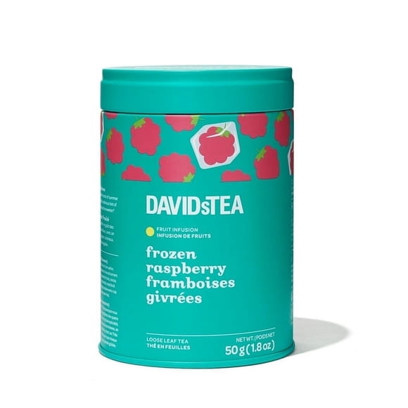 DAVIDsTEA - Tisane - Boîte de Thé en Feuilles en Vrac - Thé Framboise Surgelé