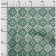 thumbnail image 2 of oneOone Polyester Spandex Dusty Teal Green Fabric Damask Sewing Material Print Fabric By The Yard 56 Inch Wide, 2 of 5