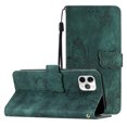 thumbnail image 1 of Compatible with iPhone 11 Pro Embossed Butterfly Case with Wallet and Kickstand Cover, 1 of 5