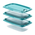 thumbnail image 2 of Contenants de Rangement Alimentaires en Plastique Transparent avec Couvercles Verrouillables – Boîtes Empilables Étanches pour Restes, Collations et Préparation de Repas, 2 of 6