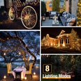 thumbnail image 4 of WWS-49Ft/15M 150 LED Solar String Lights Outdoor, Solar Fairy Lights Outdoor Waterproof, 8 Modes Copper Wire Solar Rope Lights for Patio Garden Trees Wedding Party Christmas Decor (Warm White), 4 of 4
