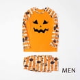 thumbnail image 2 of TIMIFIS Pyjamas d'Halloween Assortis pour la Famille Ensembles Assortis 2 Pcs Pyjamas d'Halloween Pyjama à Manches Longues Combinaison de Nuit Toile d'Araignée Fantômes Citrouille Squelette Haut et Pantalon Tenue Vêtements de Maison Ensemble de Pyjamas des Fêtes -, 2 of 4