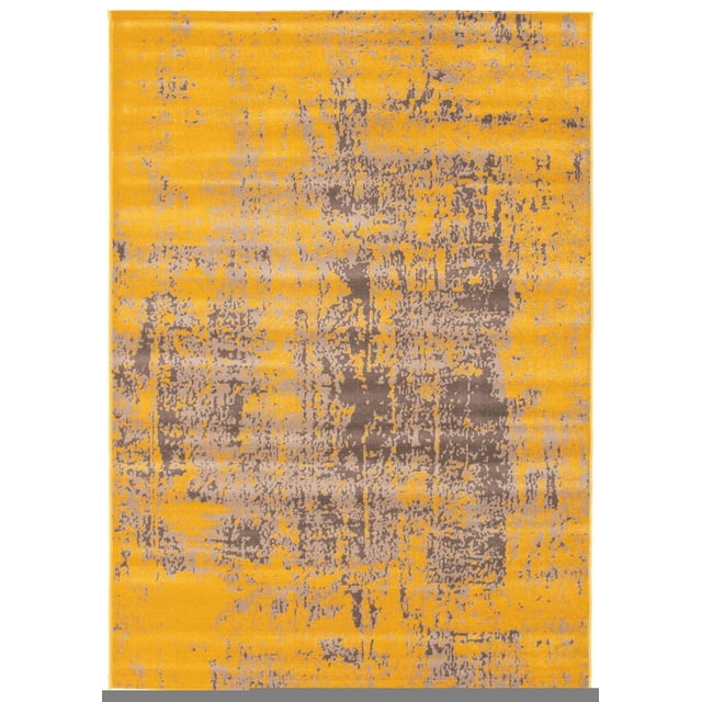 ECARPET Traditional Style Area Rug for Dining Room, Living Room and Bedroom Charlotte Yellow