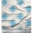 thumbnail image 1 of Soimoi Rayon Fabric Flower Artistic Print Sewing Fabric Yard 42 Inch Wide, 1 of 3
