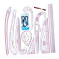 thumbnail image 2 of Dress Makers Ruler Styling Sewing French Curve Ruler Set Fashion Design Rulers Metric Rulers Set for Pattern Makers, Tailors 11 Pieces, 2 of 8