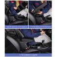 thumbnail image 4 of Coussin d'Accoudoir de Console Centrale de Voiture, Housse d'Accoudoir Réglable avec Porte-Gobelet et Port USB, Protecteur d'Accoudoir Universel en Cuir, Rallonge de Boîte de Rangement Auto, 4 of 7