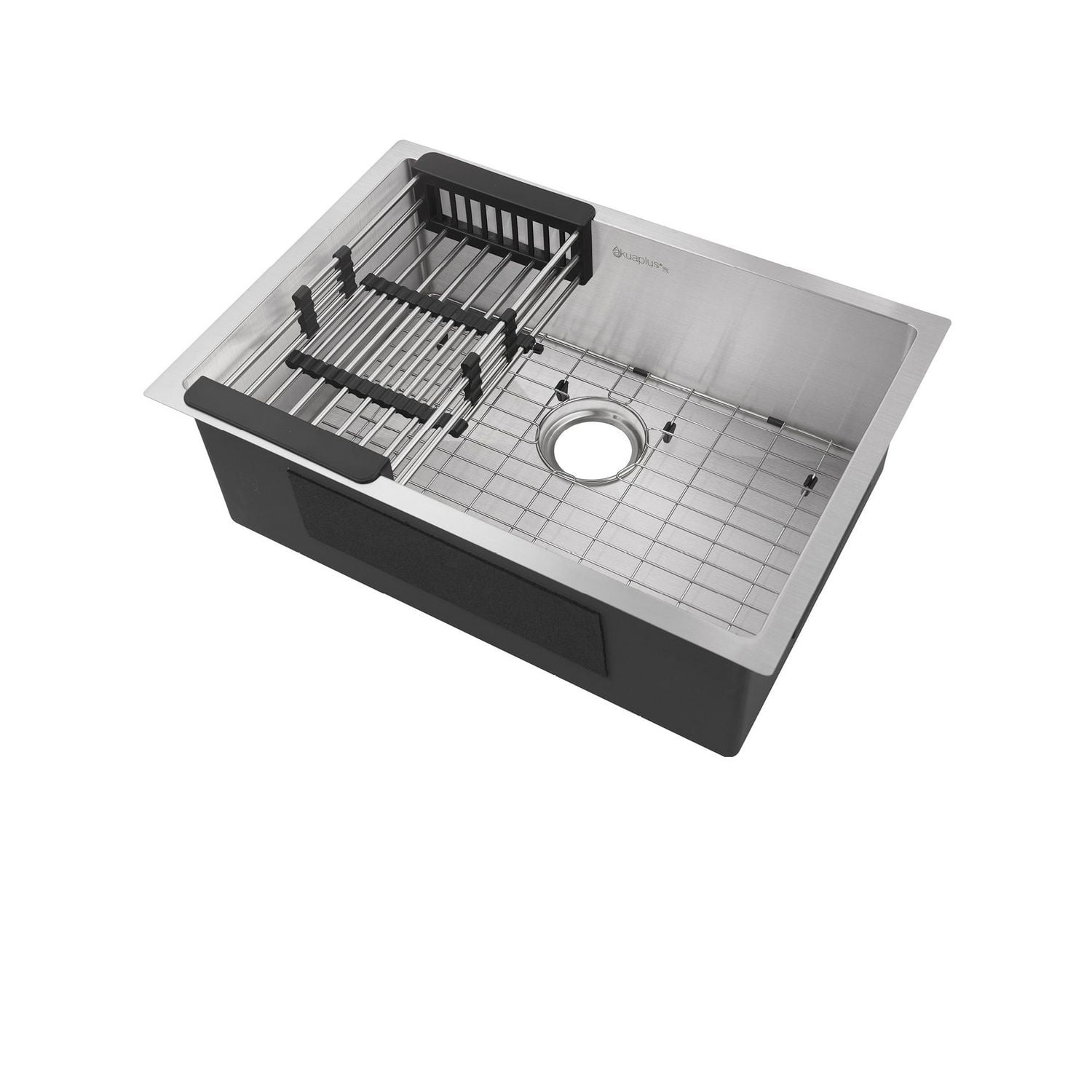 The akuaplus Single Undermount stainless steel Kitchen Sink - 26 in x 18 in