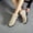 Beige, variant on Amzcrzy Ankle Boots for Women Women's Large Size Solid Color Flannelette Mid-Calf Boots Non-Slip Boots with Thick Heels Womens Booties Women's Boots Booties for Women Boots for Women Womens Boots