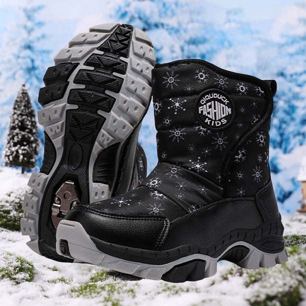 winter shoes black snow boots for girls