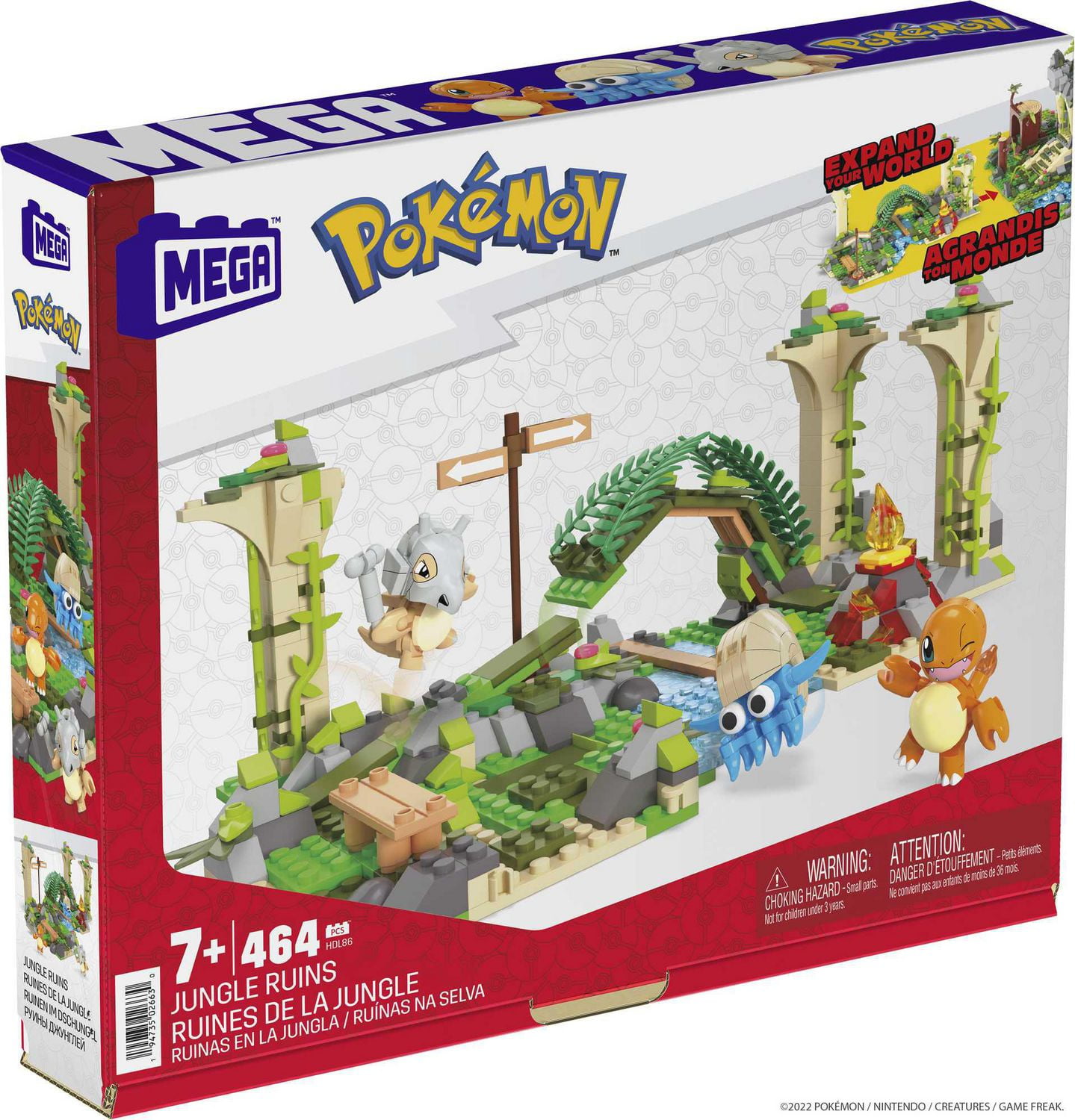 MEGA Pokémon Ruines de la jungle, coffret de construction - 464 pièces