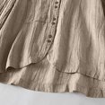 thumbnail image 3 of CEHVOM Chemise à Col Rond à la Mode pour Femme Haut Ample Liquidation, 3 of 7