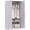 White Wood Effect, variant on HOMCOM Armoire Wardrobe Closet with 2 Barn Doors Wardrobe Cabinet White