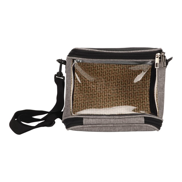 Bird Backpack Carrier, Bird Carrier Bag Lightweight Rattan Weaving Craft For Travel For Small For Mini Scarlet Macaw For Walking For Small Lizard Grey,Blue