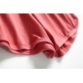 thumbnail image 3 of Ketyyh-chn99 Vêtements d'Été pour Femmes Shorts de Plage Shorts à Cordon pour Femmes Taille d'Été Décontractés Légers avec Poches Rouge,P, 3 of 4