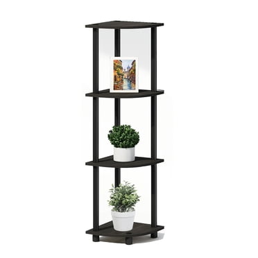 4-Tier Corner Shelf Storage Easy TurnAssmebly