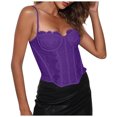 thumbnail image 2 of LSLJS Solid Color Versatile Women Tight Fitting Corset with Lace Lace Lace and Top, Womens Camisole Tank Tops, 2 of 5