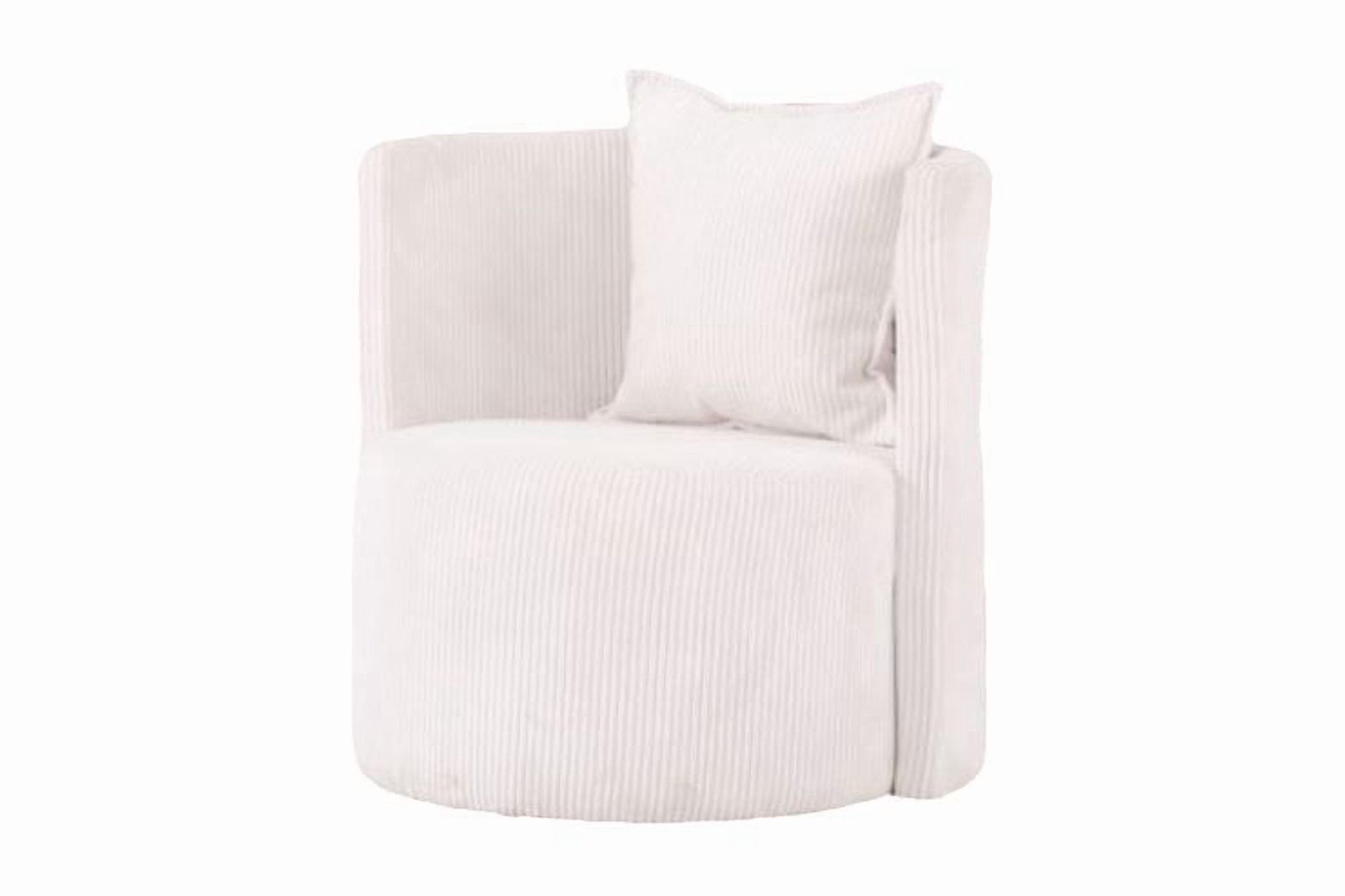 Chaise d'appoint Monica, Blanche