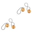 thumbnail image 2 of yingyy 1/2/3/5 2 Pieces Curtain Tieback Round Polyester Replacement Simple Style Household Kitchen Sunshade Drape Fixing Fastener Gold 2PCS, 2 of 6