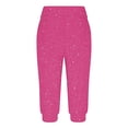 thumbnail image 4 of tarylea Womens Capri Pants Stretchy Drawstring Low Rise Jogger Pants Soft Comfy Lounge Cropped Yoga Pants with Pockets, 4 of 4
