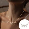 thumbnail image 4 of Ins Constellations Theme Friendship Necklace Rhinestone Comfortable Delicate with Display Card Pendant for Lover Festival Gifts Sagittarius Silver, 4 of 6