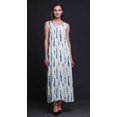 thumbnail image 4 of Bimba Robe Longue Maxi de Soirée pour Femmes en Rayonne Shibori Imprimée, Dos Nu, à Bretelles Spaghetti - Petit, 4 of 4