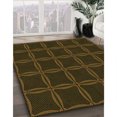 thumbnail image 3 of Ahgly Tapis d'Intérieur Lavable en Machine Carré Transitionnel Brun Bronze Foncé, 4 Pieds Carré, 3 of 7
