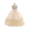 thumbnail image 2 of HAWEE Robe en Dentelle pour Fille pour Enfants Mariage Demoiselle d'Honneur Concours Fête Formelle Longue Robe Princesse Communion Robes en Tulle, 2 of 6