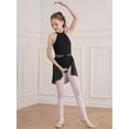 thumbnail image 2 of Lejafay Robe de Danse Moderne Ballet Lyrique pour Filles, Robe de Patinage sur Glace, Justaucorps de Performance, Jupe Tutu Noire 10, 2 of 7