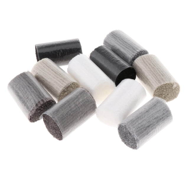stanreset 10 Pieces Acrylic Latch Hook Rug Yarn Series Cushion Cut Blue Pre Grey Latch Hook 10rolls 6cm