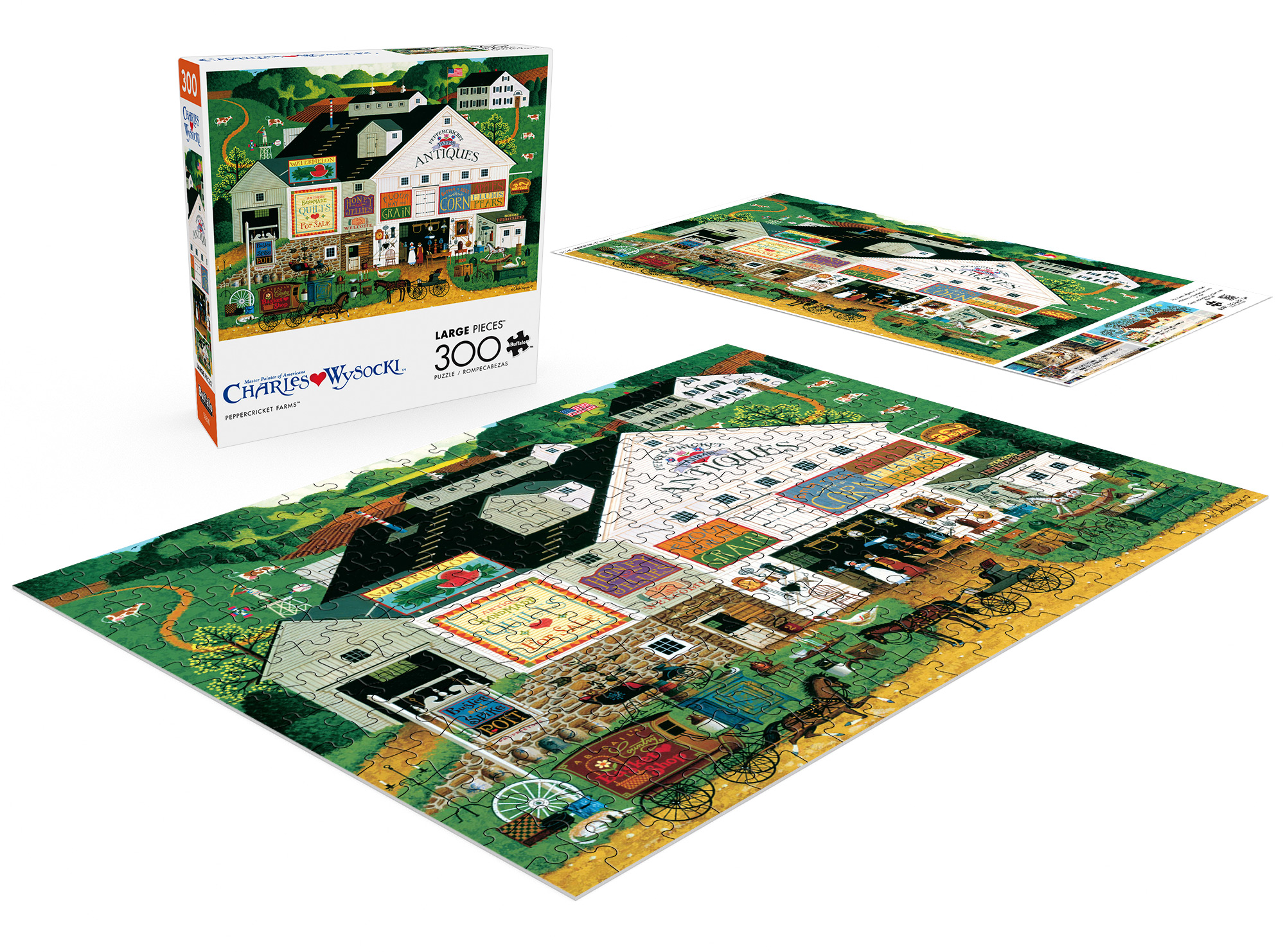 Buffalo Games Peppercricket Farms Puzzle de 300 pièces imbriqué pour adultes de 14 à 99 ans