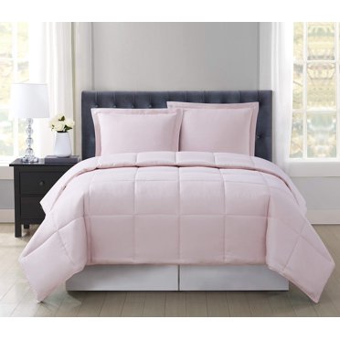 Truly Soft Ensemble de Couette Réversible Blush Simple TG 2 Pcs