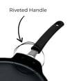 thumbnail image 4 of Starfrit La Forge Classic 9.5" Flat Tava Pan, Ideal for Thin Crepes, Dosas, Chapatis, Parathas and More, Non-Stick Forged Aluminum, Oven Safe, Black, 4 of 5