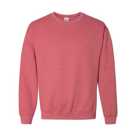 Gildan Chandail Molletonné Épais de Couleur Rose Uni, Conçu pour les Hommes avec un Col Ras du Cou Classique, des Manches Longues et des Poignets Côtelés. Ce Chandail Molletonné pour Hommes Offre une Coupe Décontractée, Idéal pour une Tenue Décontractée, Superposer par Temps Plus Frais Ou pour les Activités de Plein Air.
