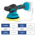 thumbnail image 3 of Buffer Polisher 21V Cordless Battery Powered Electric Polishing Machine with 6 Adjustable Speed Rechargeable Hand-held Car, 3 of 7