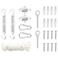 thumbnail image 1 of vidaXL Ensemble d'Accessoires pour Voile d'Ombrage 9 Pcs en Acier Inoxydable, 1 of 5