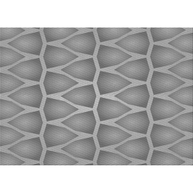 Ahgly Company Machine Washable Indoor Rectangle Transitional Dark Gray Area Rugs, 5' x 8'