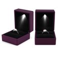 thumbnail image 2 of HURRISE 4 Colors Fashionable LED Lighted Ring Storage Box Jewelry Display Case Gift, Ring Display Box, Ring Case, 2 of 8
