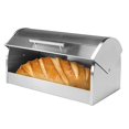 thumbnail image 2 of Oggi Stainless Steel Roll Top Bread Box with Tempered Glass Lid, 2 of 5