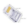 thumbnail image 3 of 100PCS Ethernet Cable Crimp Connector RJ45 End Cat 6A Network Cable Connector, 3 of 8