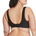 thumbnail image 2 of Hanes Womens Comfort Evolution Wirefree Bra, 3XL, Black, 2 of 2