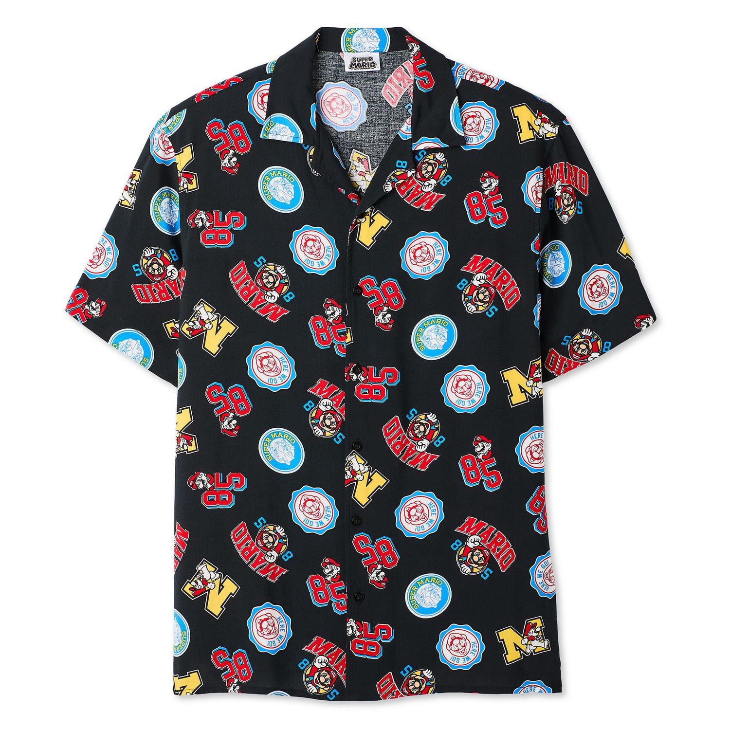 Chemise imprimée Super Mario Nintendo pour hommes