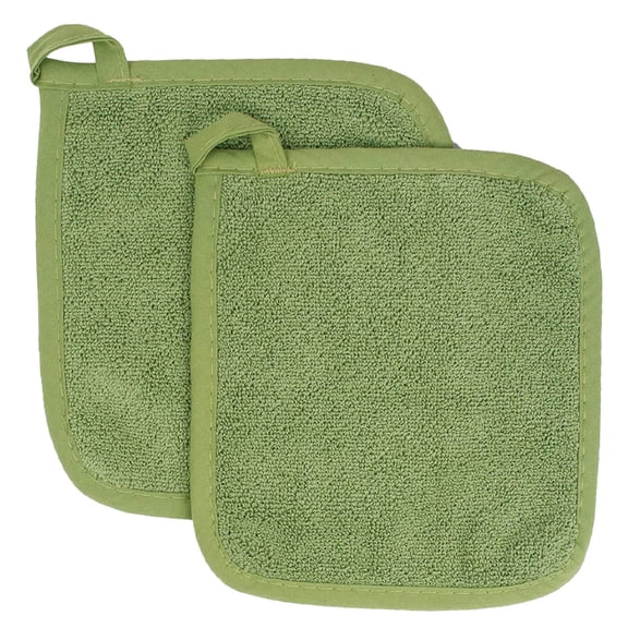 Gkeoshab Mitaines de Four 2 Pcs Porte-Pot de Poche Coton Manique Résistant à la Chaleur Coussinets Chauds Polyvalents Lavables à la Machine Mitaines de Four Maniques en Tissu pour la Cuisson et la Pâtisserie Quotidiennes Maison et Jardin